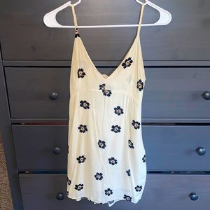 Flower dress with knot back